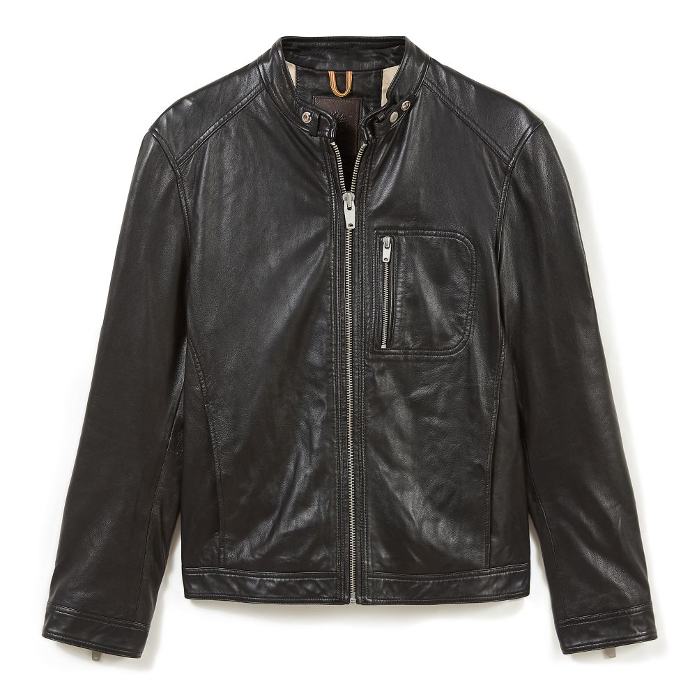 Timberland kinsman leather jacket discount